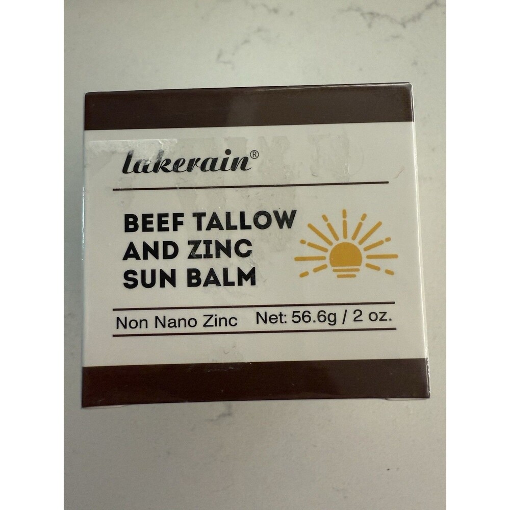 Lakerain Beef Tallow and Zinc Sun Balm Non Nano Zinc 2 oz
